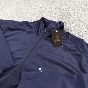 NEW Shaq Jacket Mens L Blue Full Zip Track Basketball Warm Up Coat Athletic Y2K